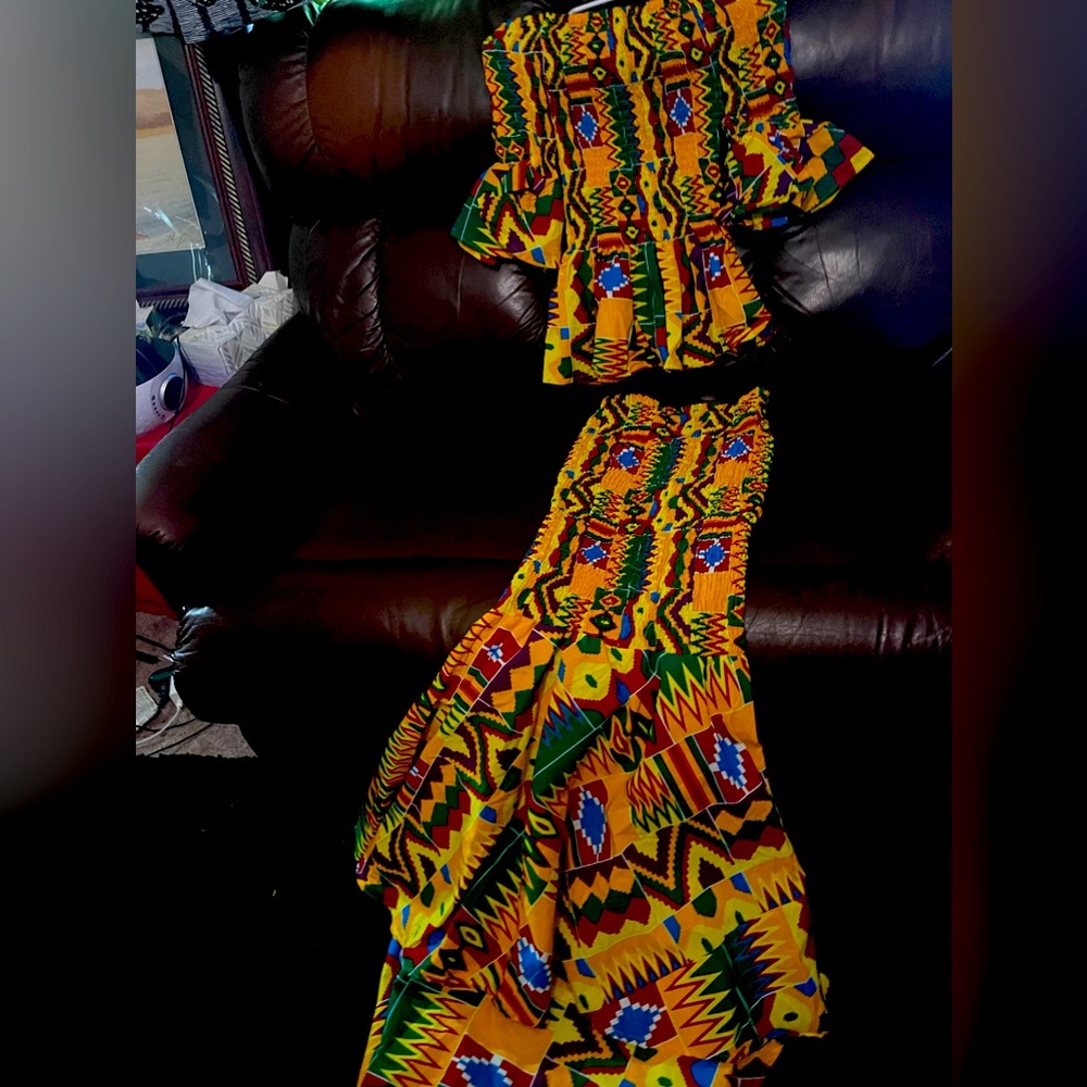 Two piece African elegance skirt set!